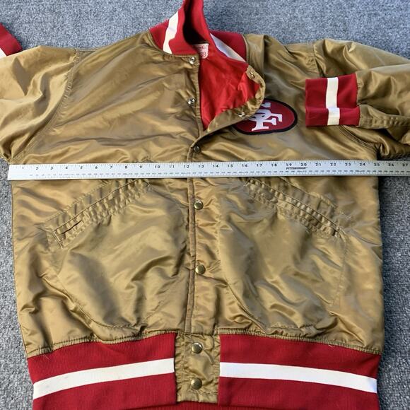 Vtg Wilson San Francisco 49ers Satin Bomber Jacket NFL Made In USA - Men’s 38 - Picture 13 of 16